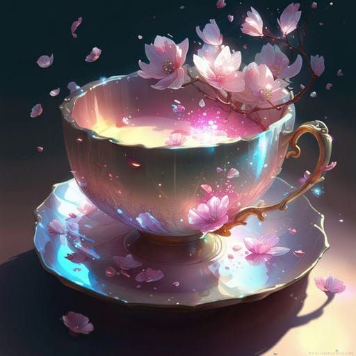 AI Generated Image of a Tea Cup