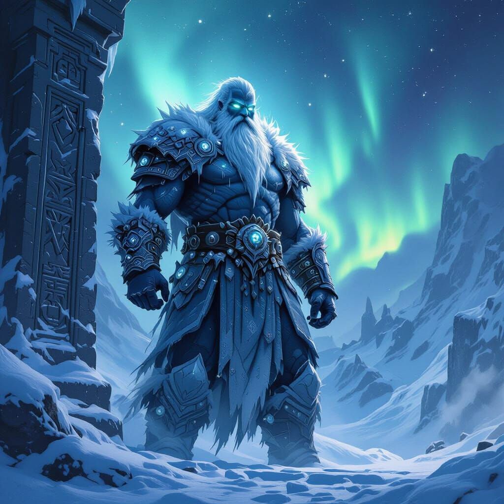 Frost Giant Guardian of the Frozen Temple