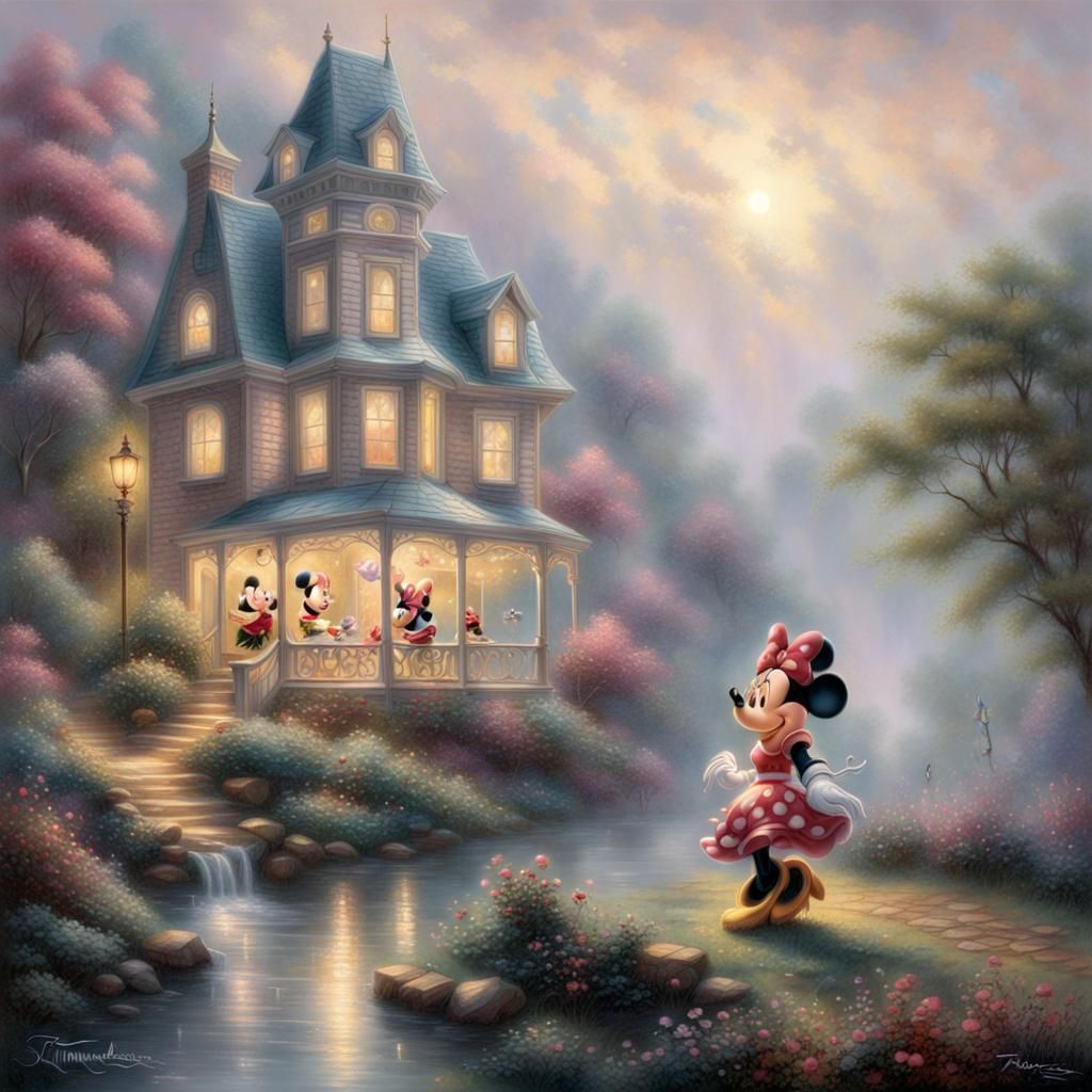 Minnie Mouse in Ethereal Fantasy Style