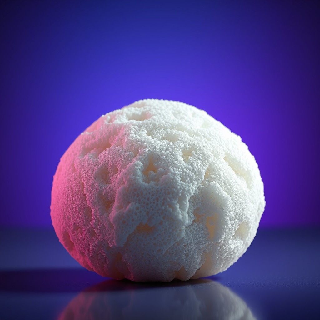 Hyperrealistic Bath Sponge with Moody Lighting