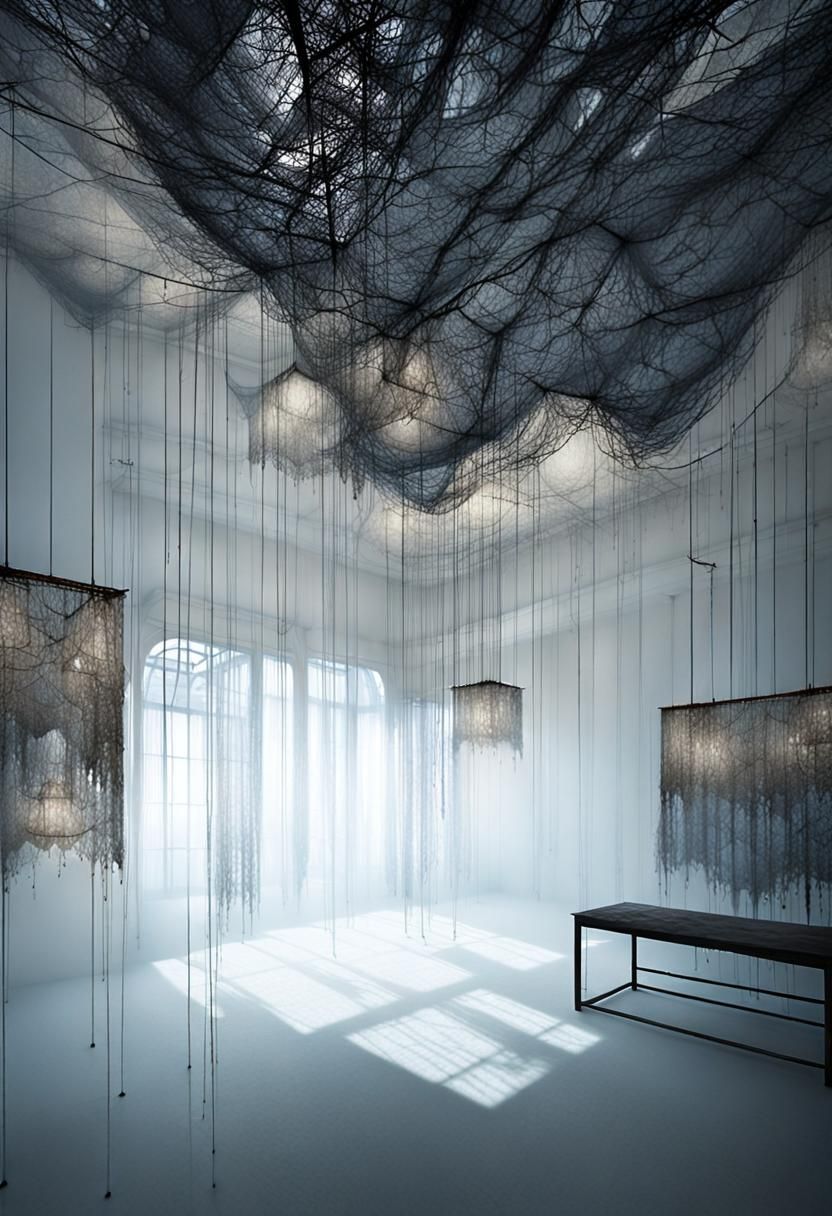 Eerie Liminal Space in Dreamlike Digital Painting