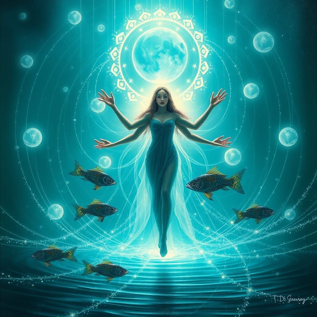 Goddess of Light Stepping Through Time