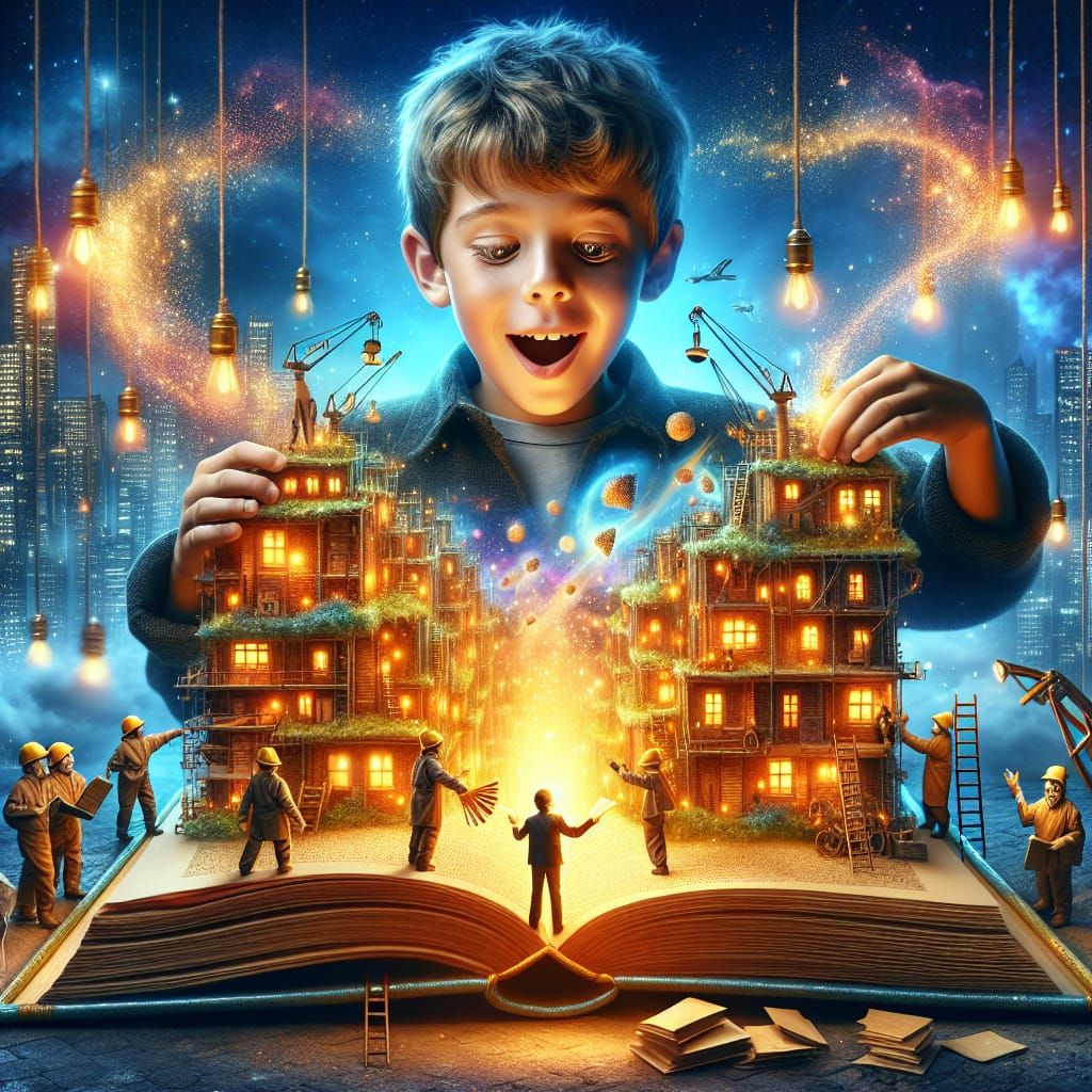 Boy Unveils City of Knowledge in Magic Book