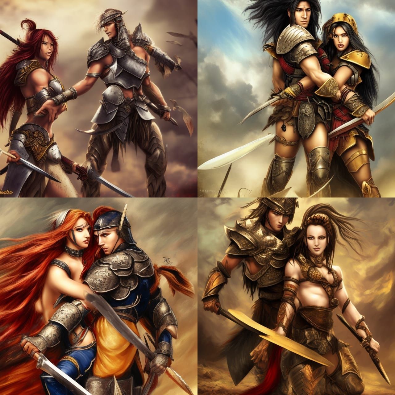 Warriors in Love: A Battle Scene