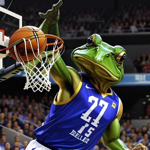 Bullfrog Slam Dunk with Bling