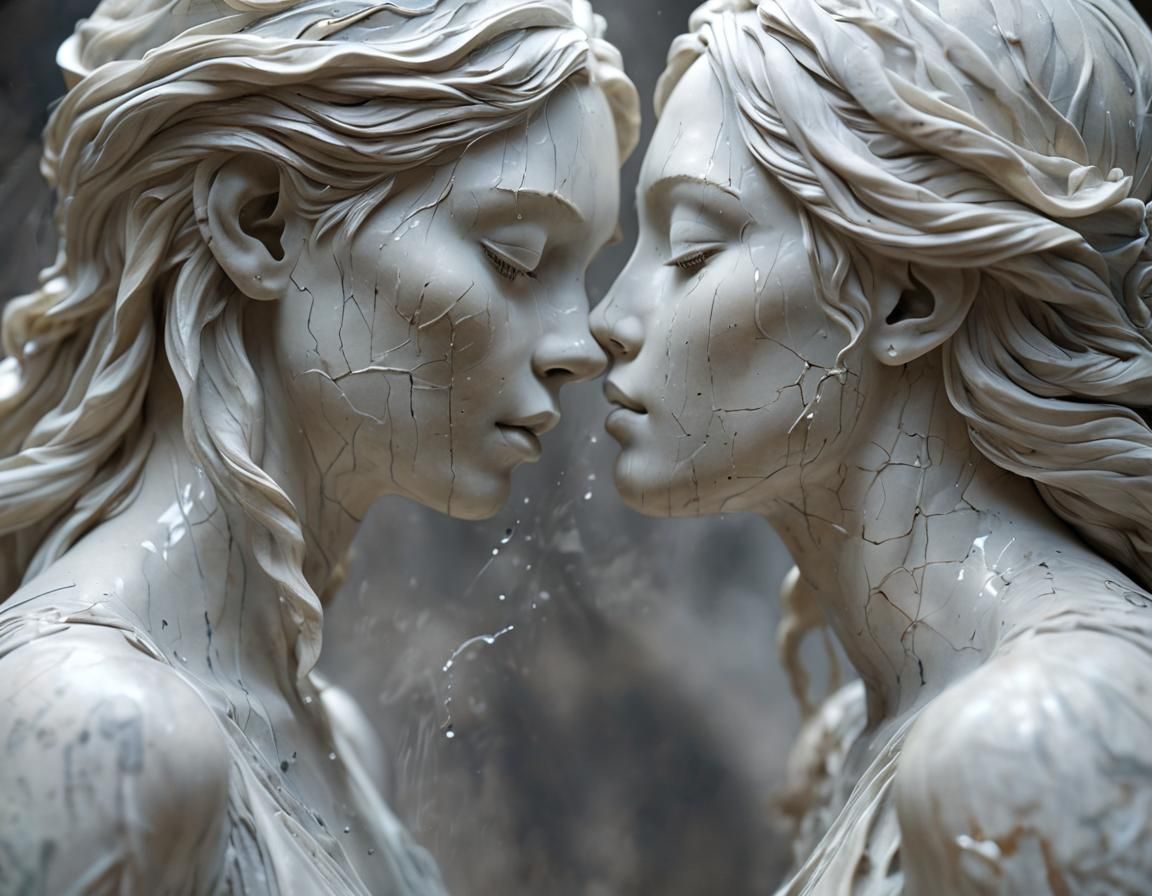 Stone Sculpture Enchantress in God Realm