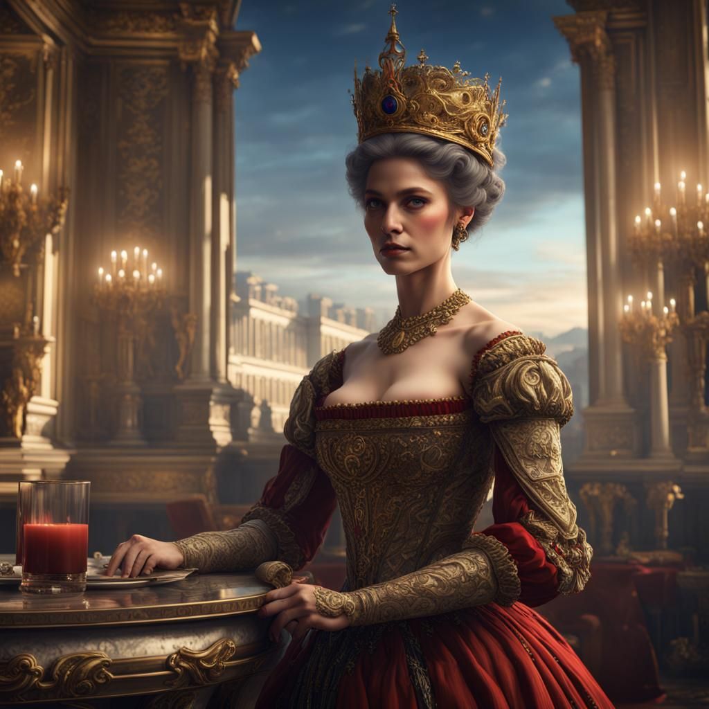 Nightcafe Creator AI as French Empress