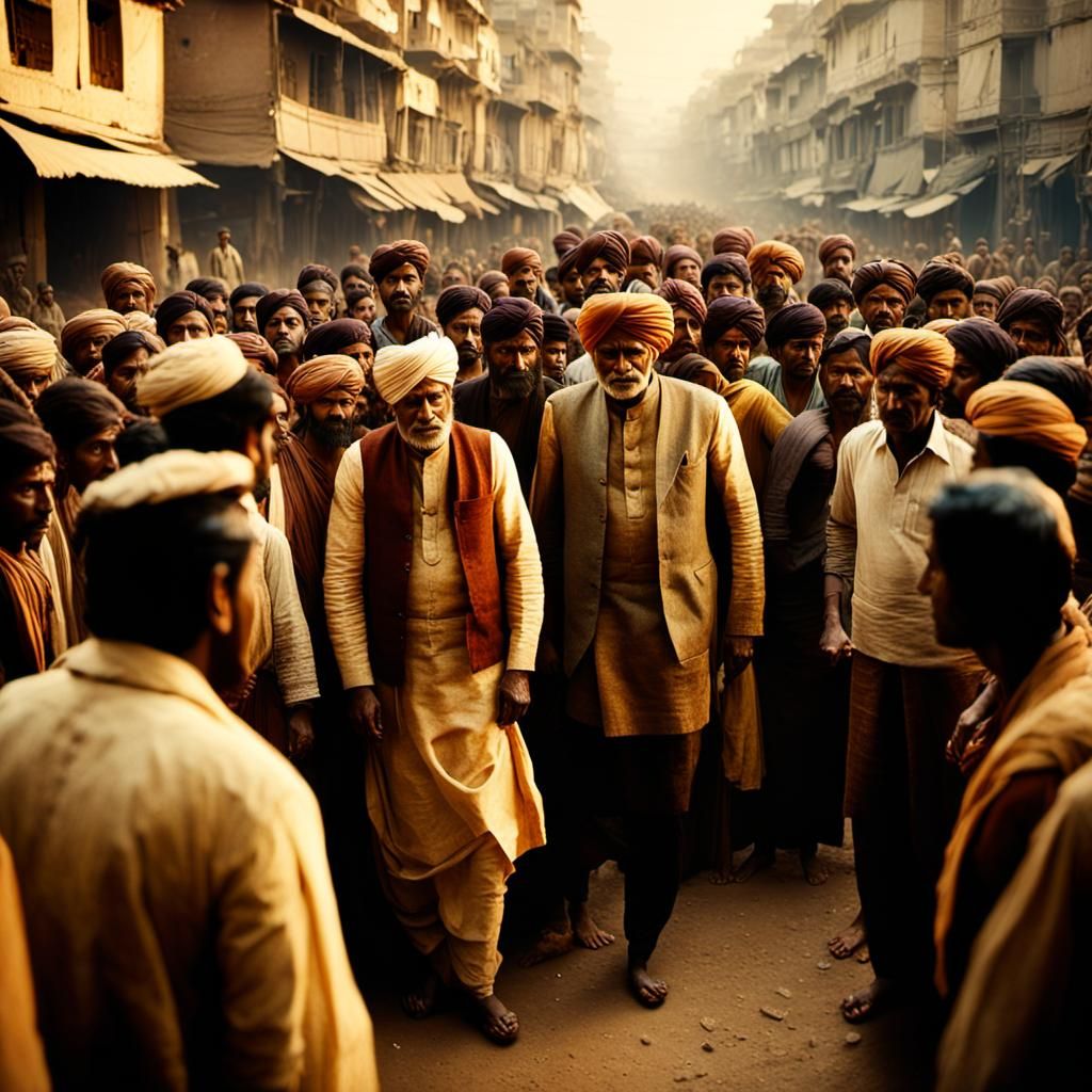 Indians Gathered Around Official: Cinematic Film Still