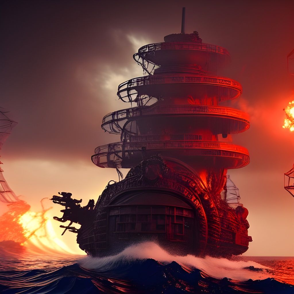 Pirate Ringed Ship Tower