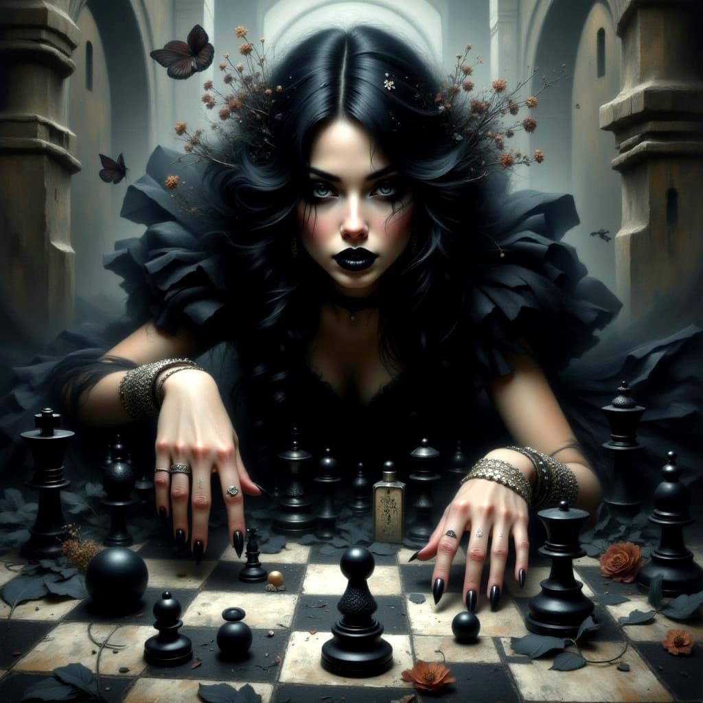 "Queen's Gambit: The Dark Strategist"
