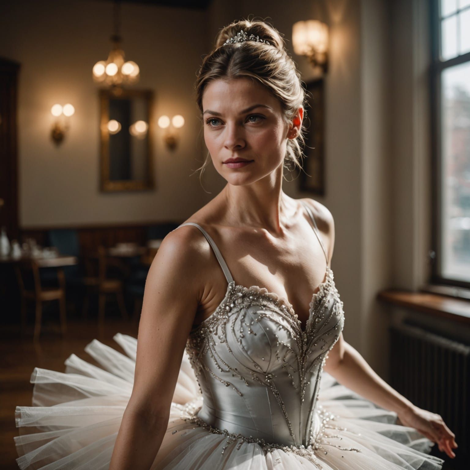 Elegant Ballerina in Professional Lighting