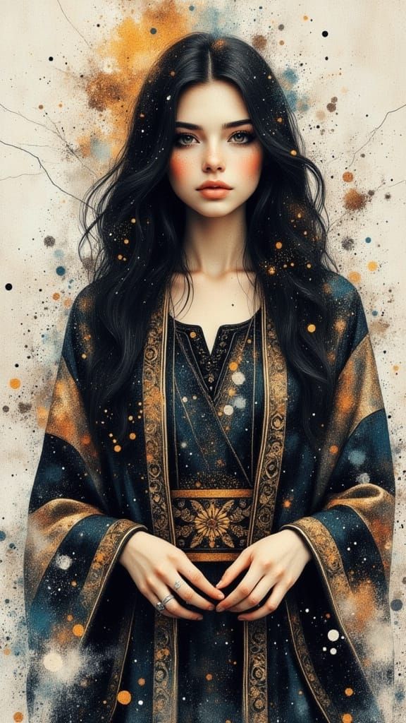 Surreal Inuit Goddess in Gothic Romantic Aesthetic