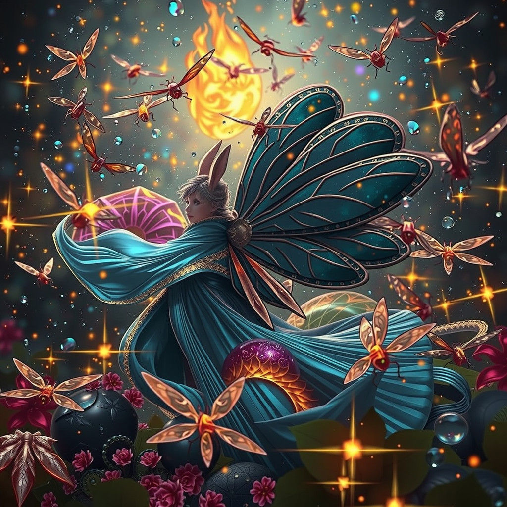 Firefly Prince in a Whimsical Snowglobe Wonderland