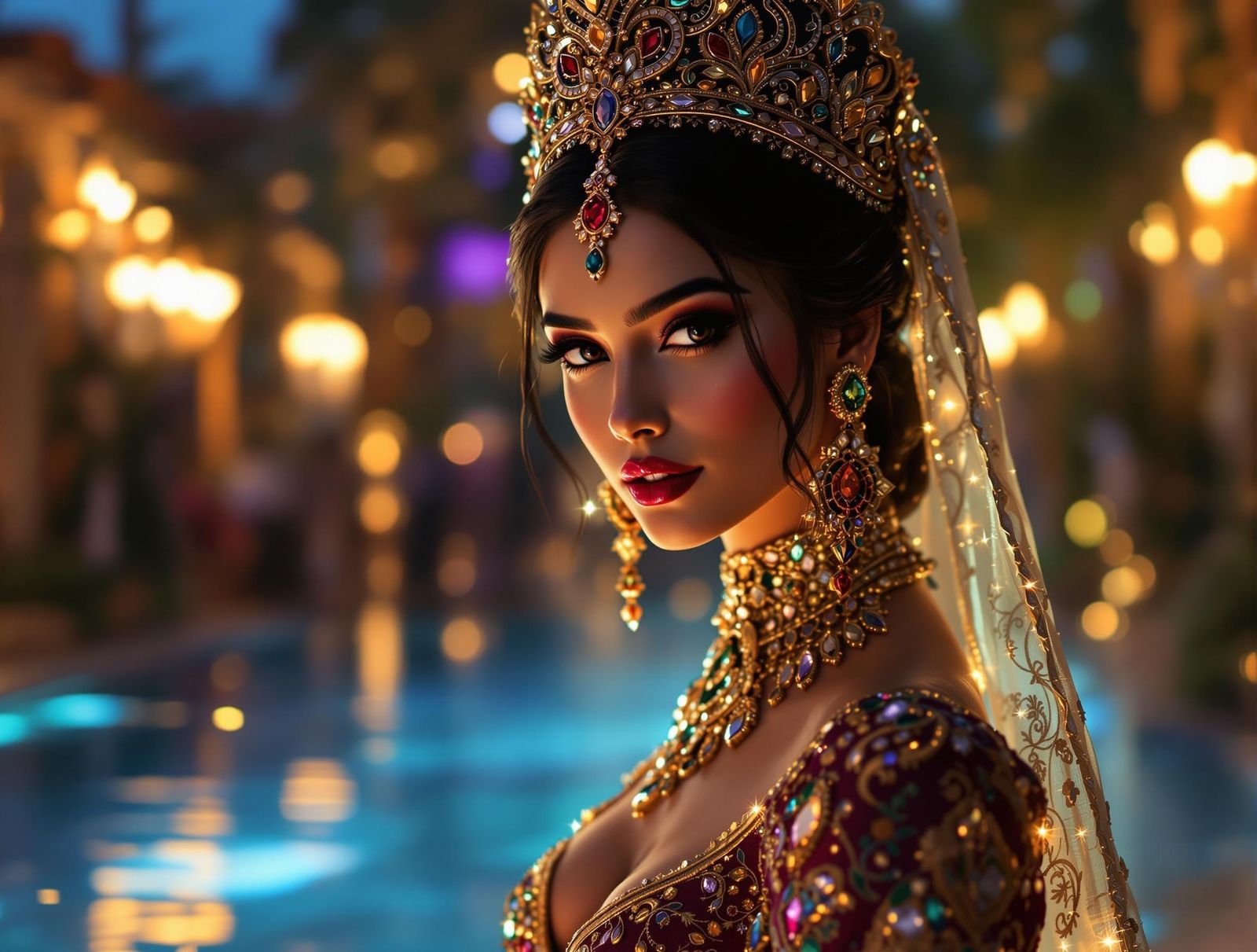 Goddess in Opulent Lehenga Makes Regal Entrance