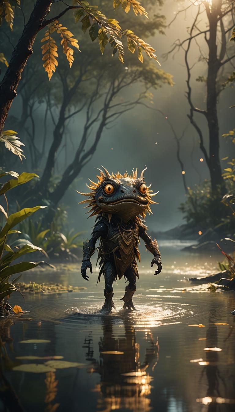 Aggressive Hippo in Murky Lake: Wildlife Photography