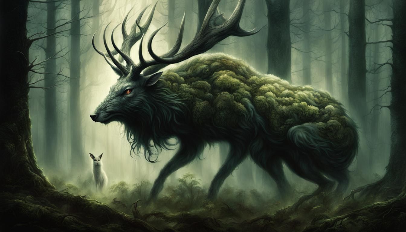 Eldritch Horror in Whispering Woods: Surreal Forest