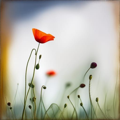 Vibrant Red Poppy Field Landscape