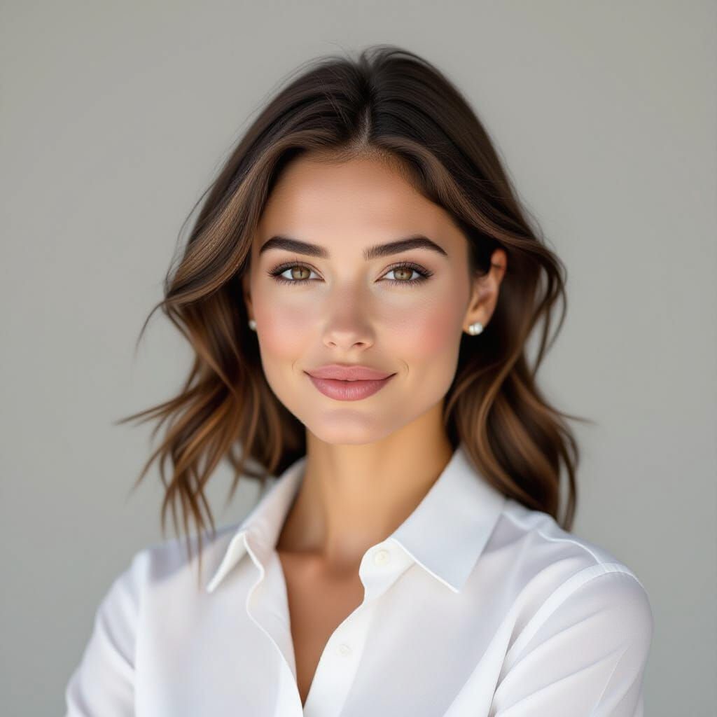 Determined Professional Portrait in Studio Lighting