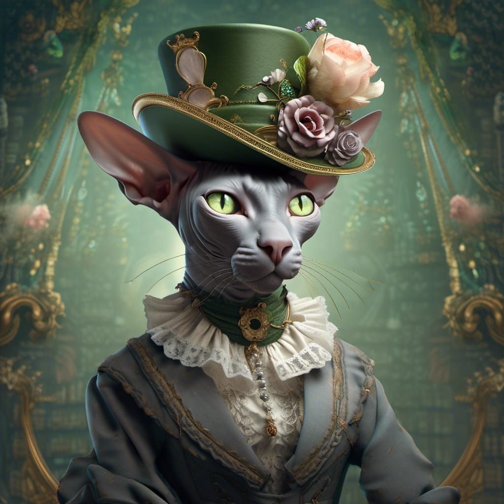 Pixie the sphynx cat