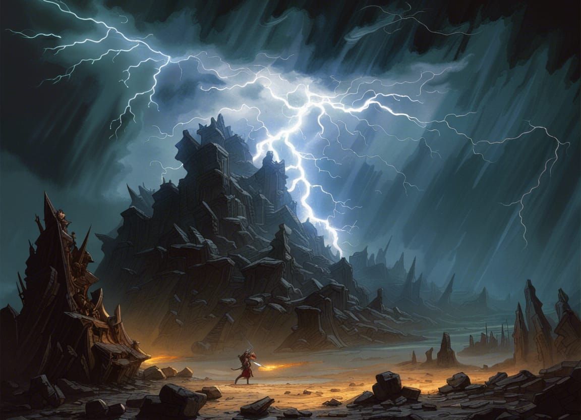 Epic Thunderhead Unleashes Lightning in Dark Fantasy World