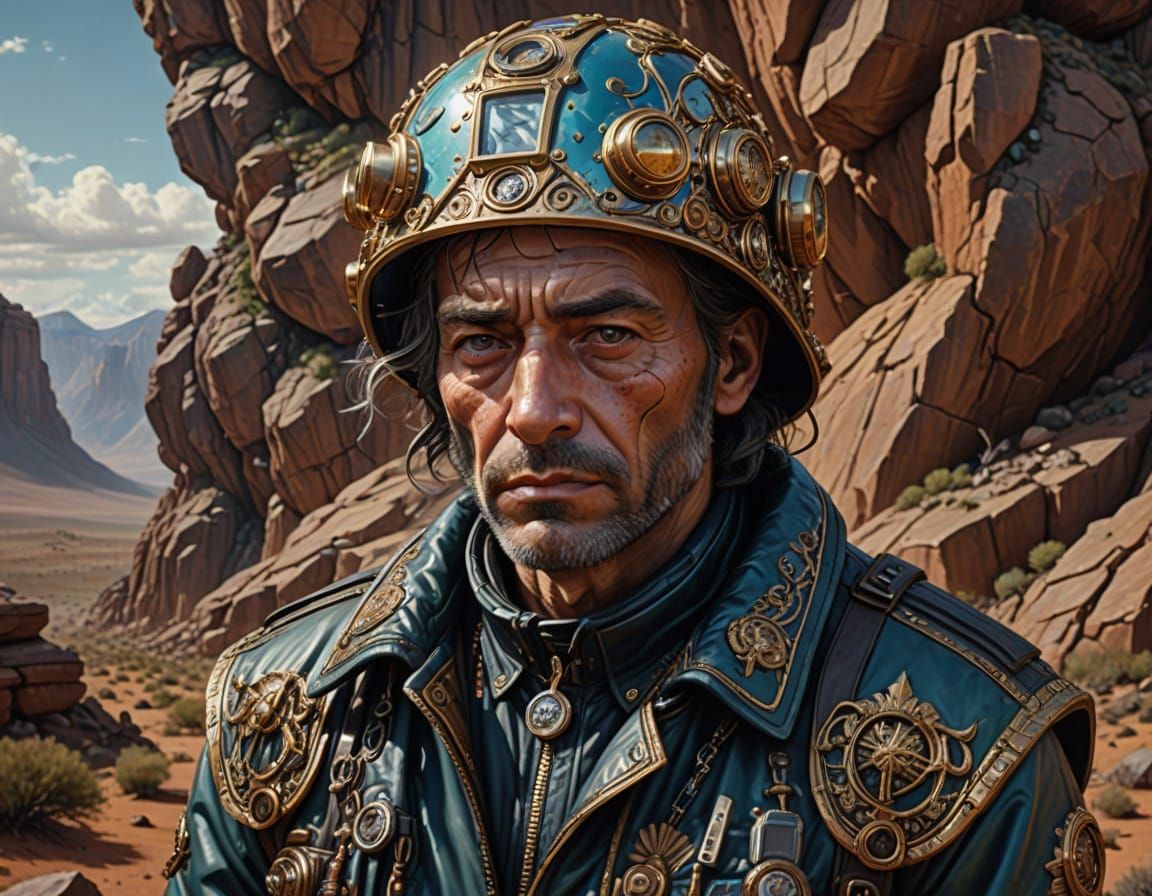 Rogue Scientist Mixing Chemicals in Canyons