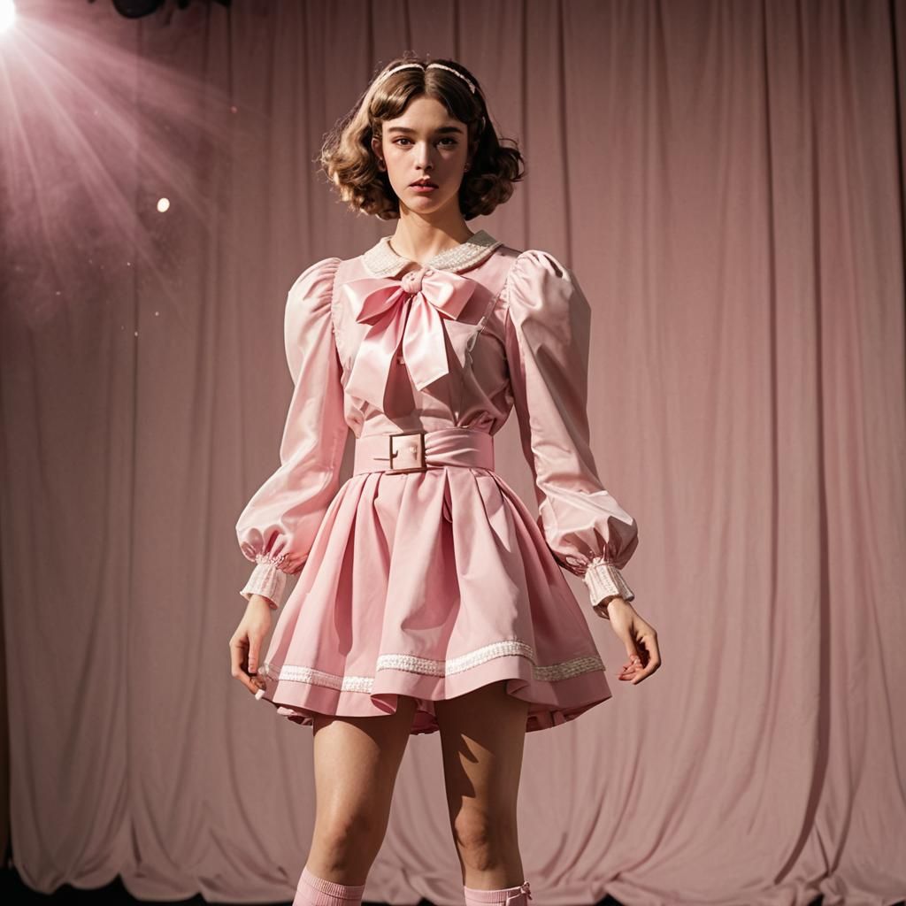 Elegant Youth in Drag, High-Fashion Portrait Photography