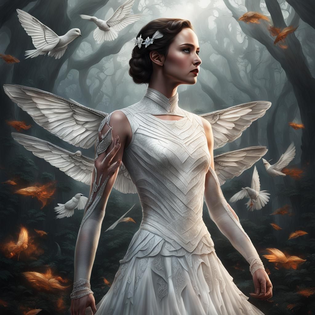 Katniss Everdeen as Hunger Games Victor in 3D Photorealism
