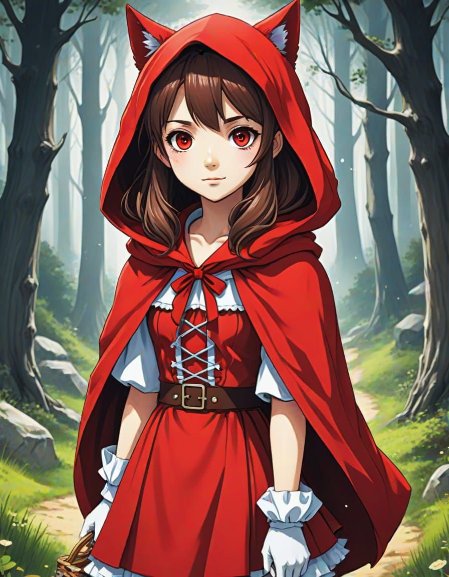 Anime Red Riding Hood's Forest Adventure