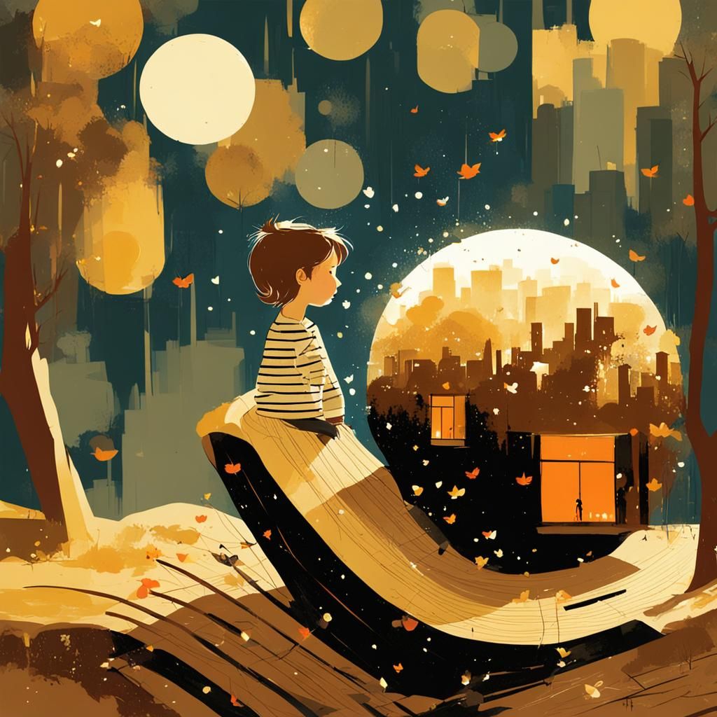 Abstract Expressionist Painting with Bold Brushstrokes