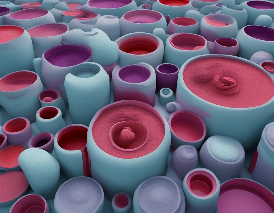 Abstract Surrealism Painting of Jazzberry Jam Oracle