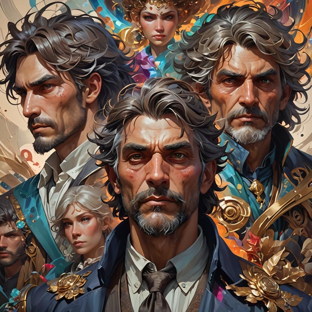 Detailed Portrait of a Crazy Man in Unreal Engine 5