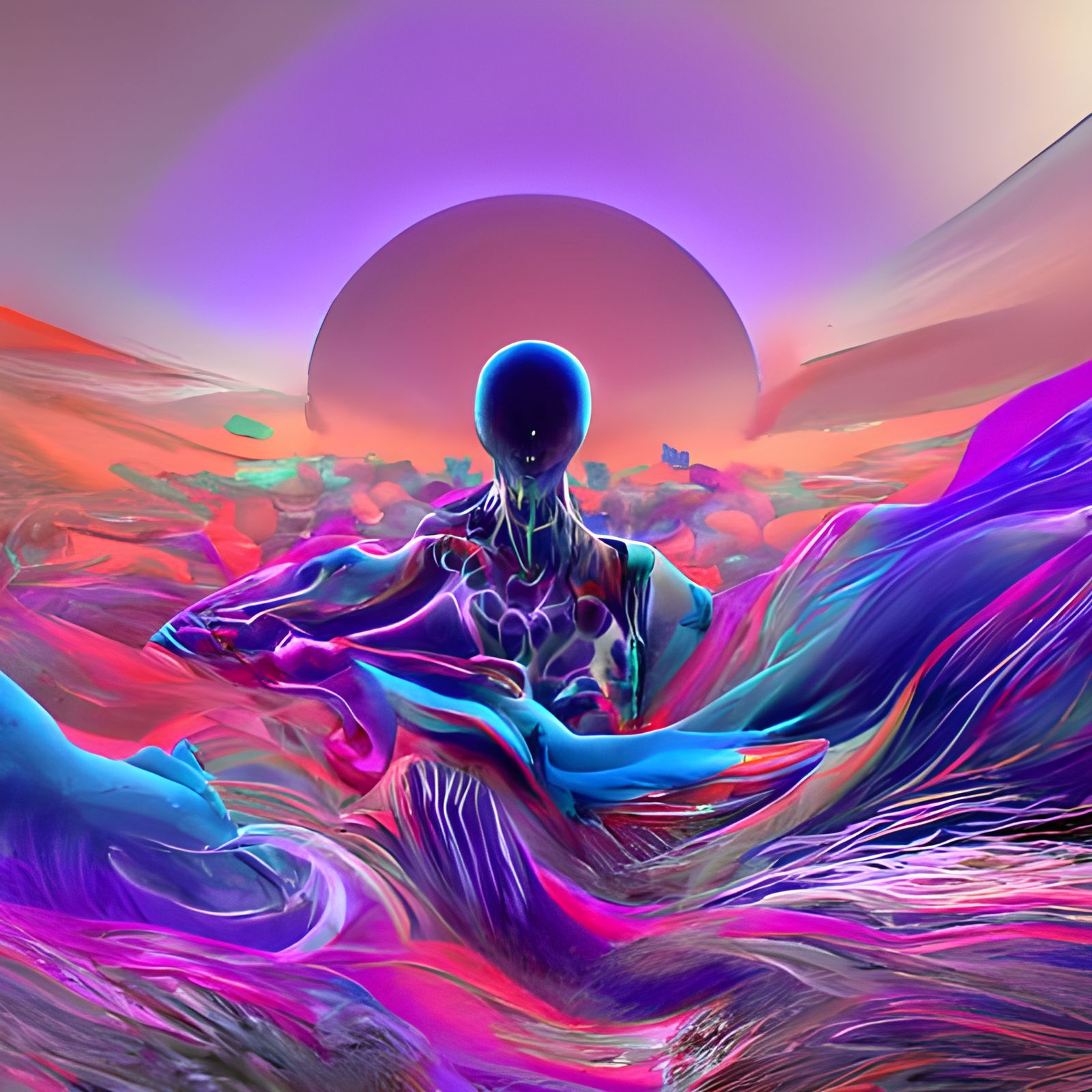 Cosmic Soul Awakening in Cel Shading