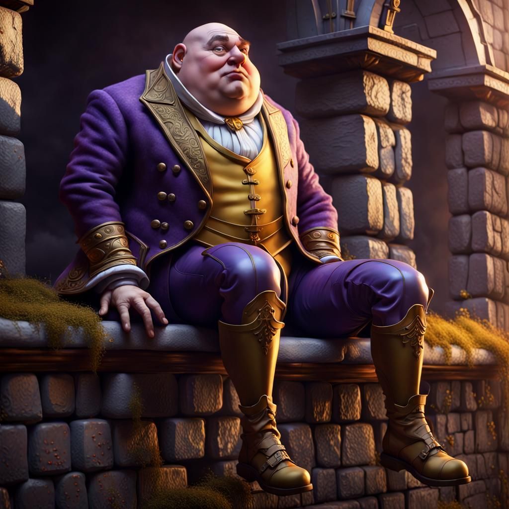 Humpty Dumpty Dark Fantasy Concept Art