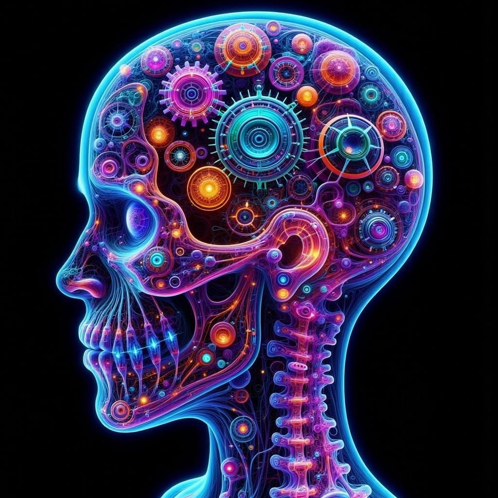 Biomechanical X-Ray Art: Metal and Flesh Fusion