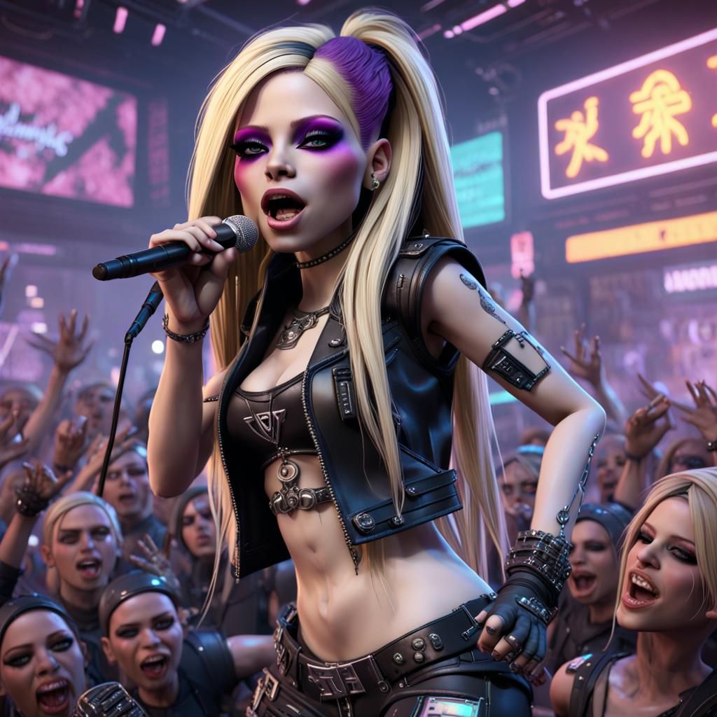 Bratz Doll Rockstar in Cyberpunk Style