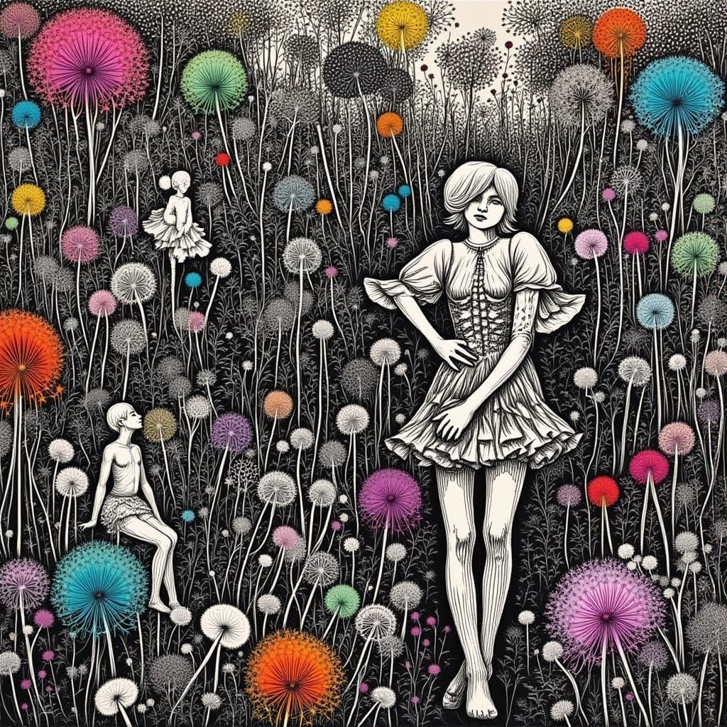 Mystical Puzzle: Celestial Fragments in Surreal Style