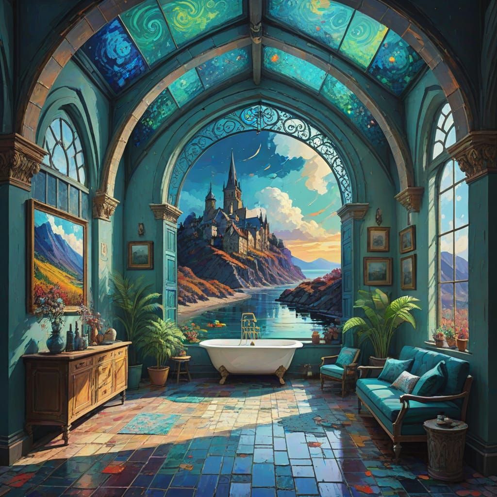 Neo-Expressionist Oil Painting Masterpiece