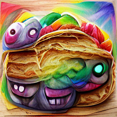 Whimsical Pancake Monster: An AI Interpretation