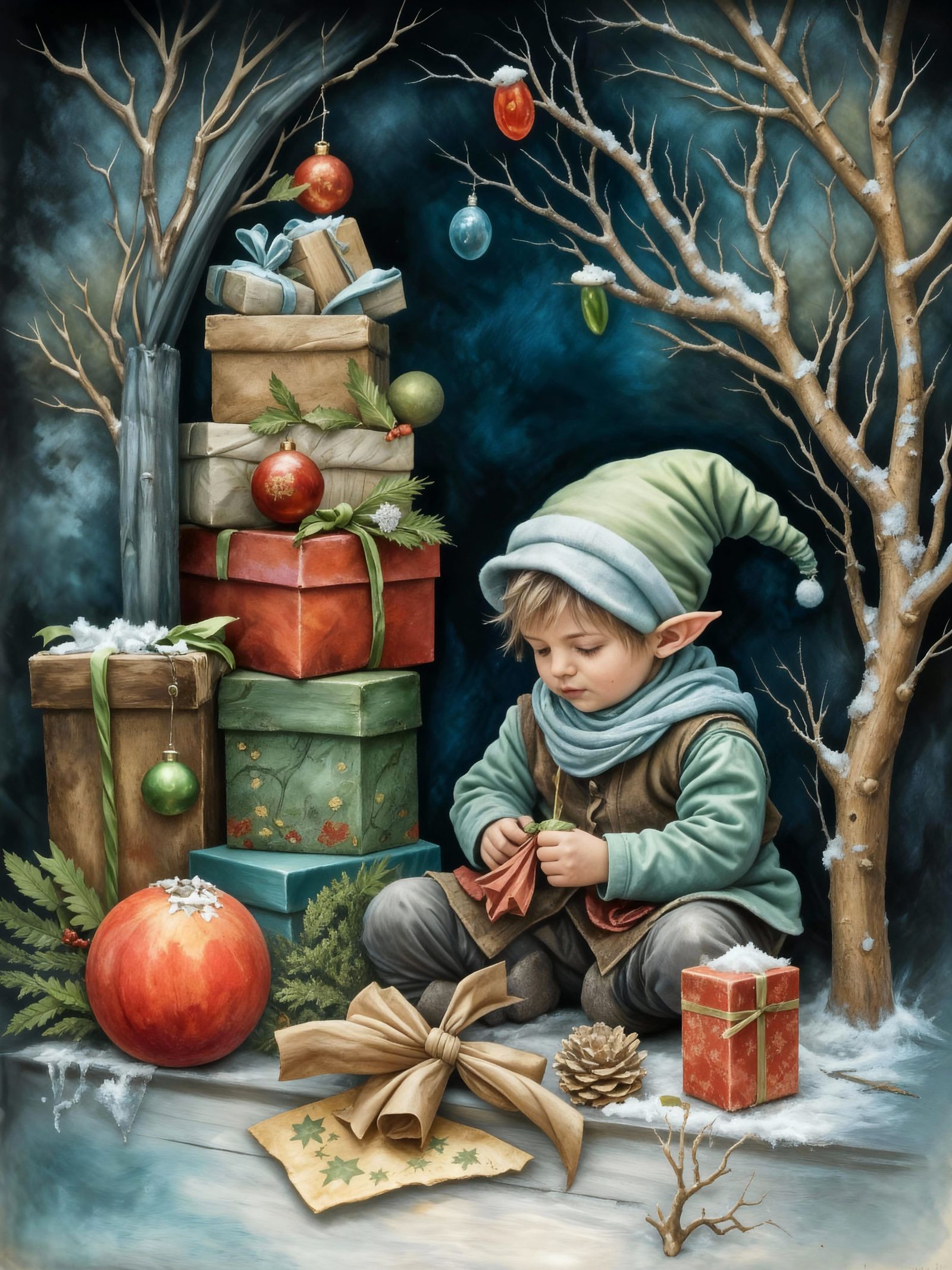 A Young Christmas Elf