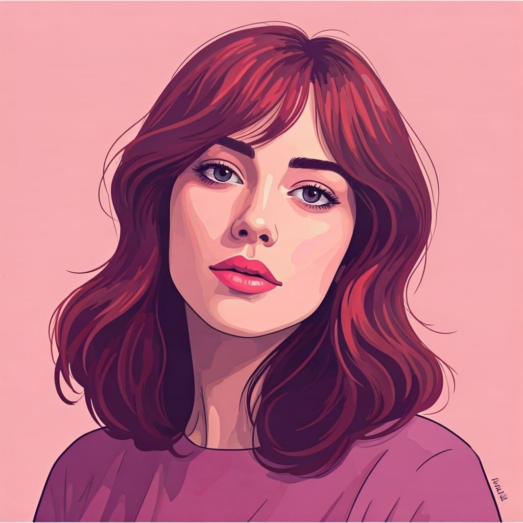 Feminist Art in Vibrant Color Palette