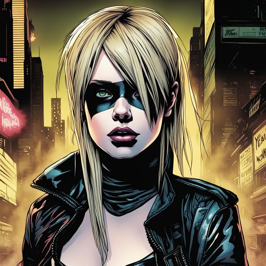 Avril Lavigne as Pris in Comic Book Art