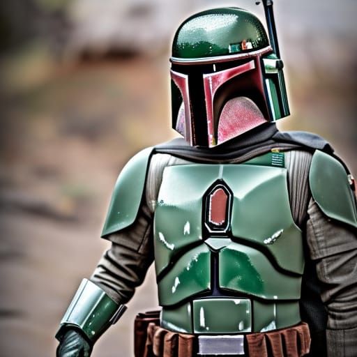Hyperrealistic Boba Fett in Natural Lighting