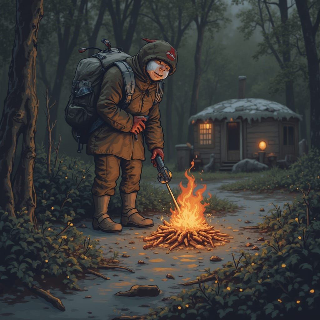 Relaxed Artist in a Casual Pose