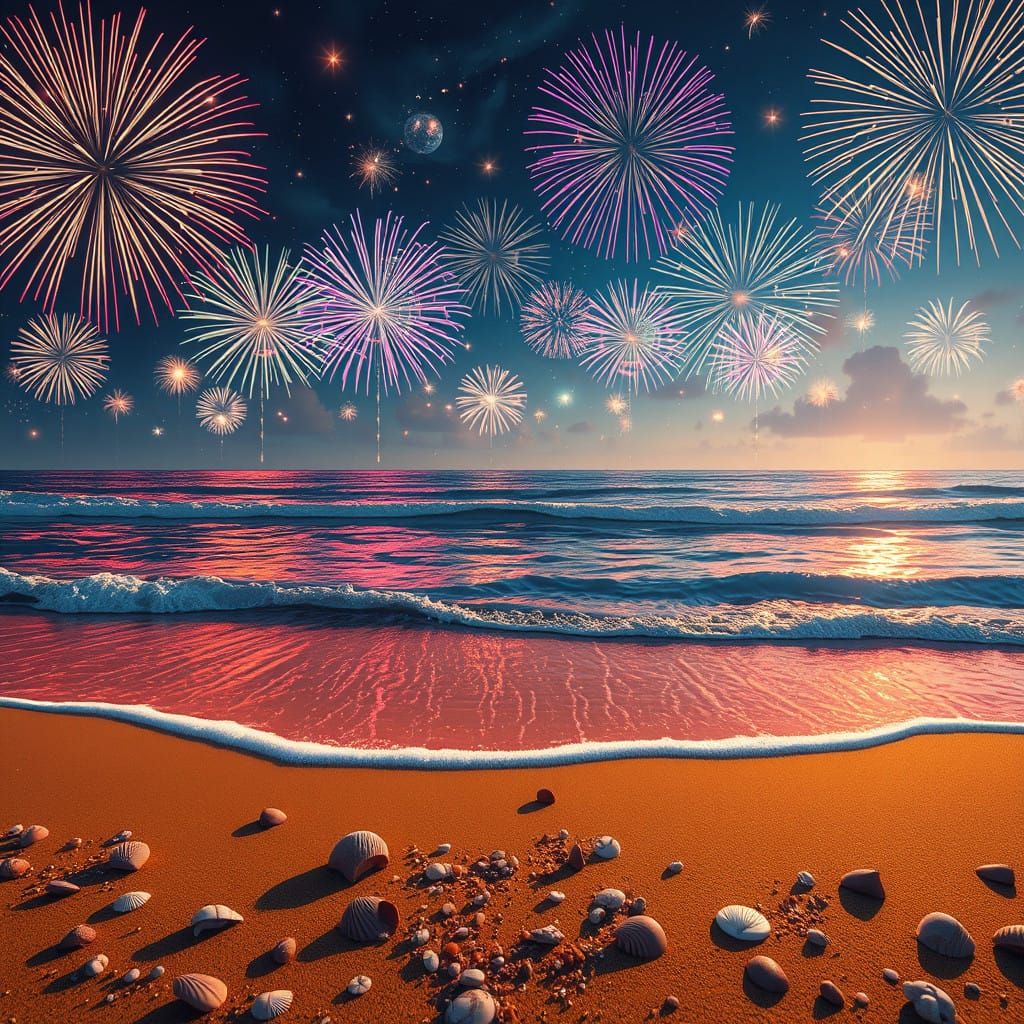 Surreal Summer Fireworks Explode in Vibrant Colors Across th...