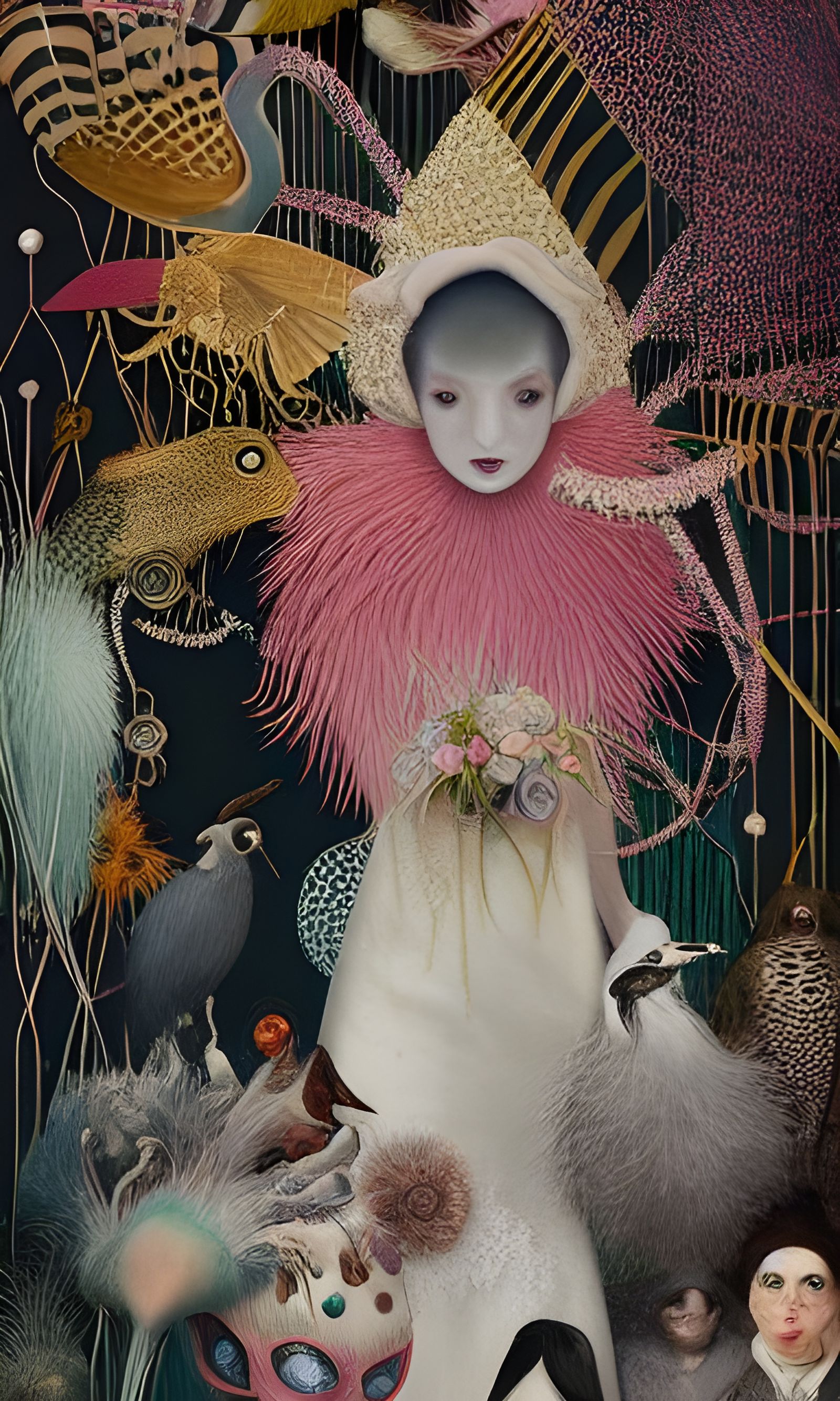 Surreal Animal Wedding in Maximalist Style