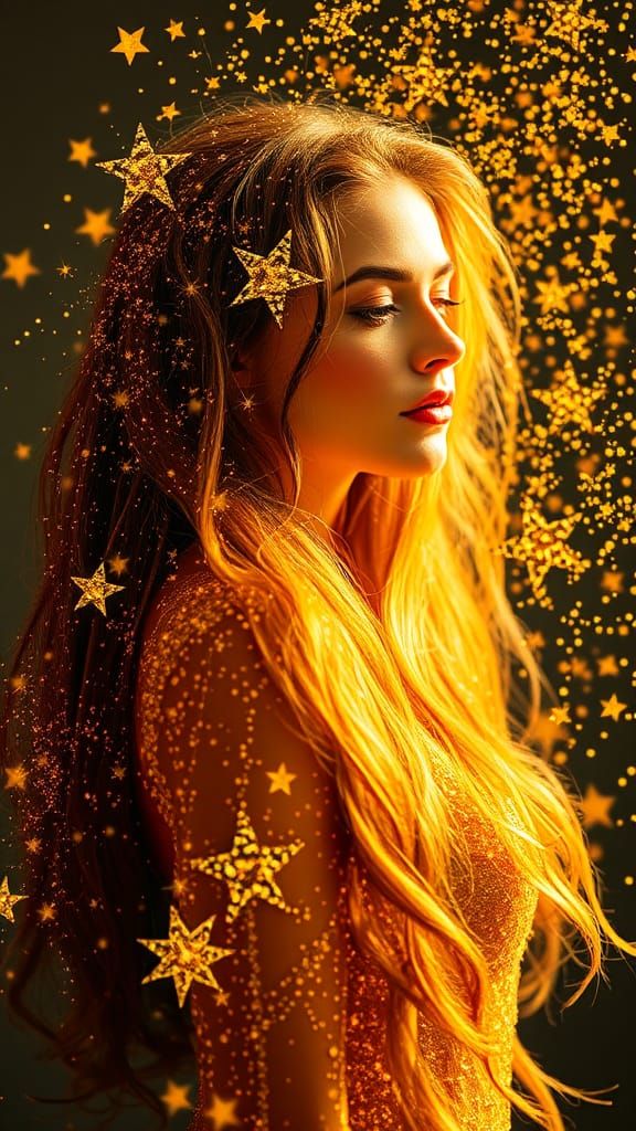 Golden Star Woman: A Sparkling Constellation