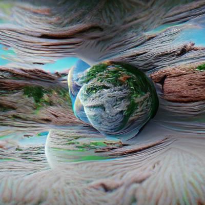 Photorealistic Image of Planet Earth from Space