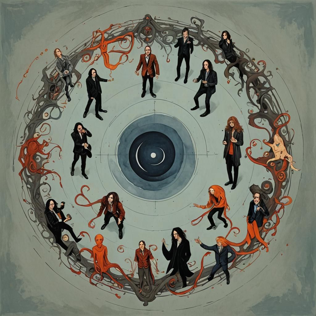 A Perfect Circle: Detailed Gouache Painting