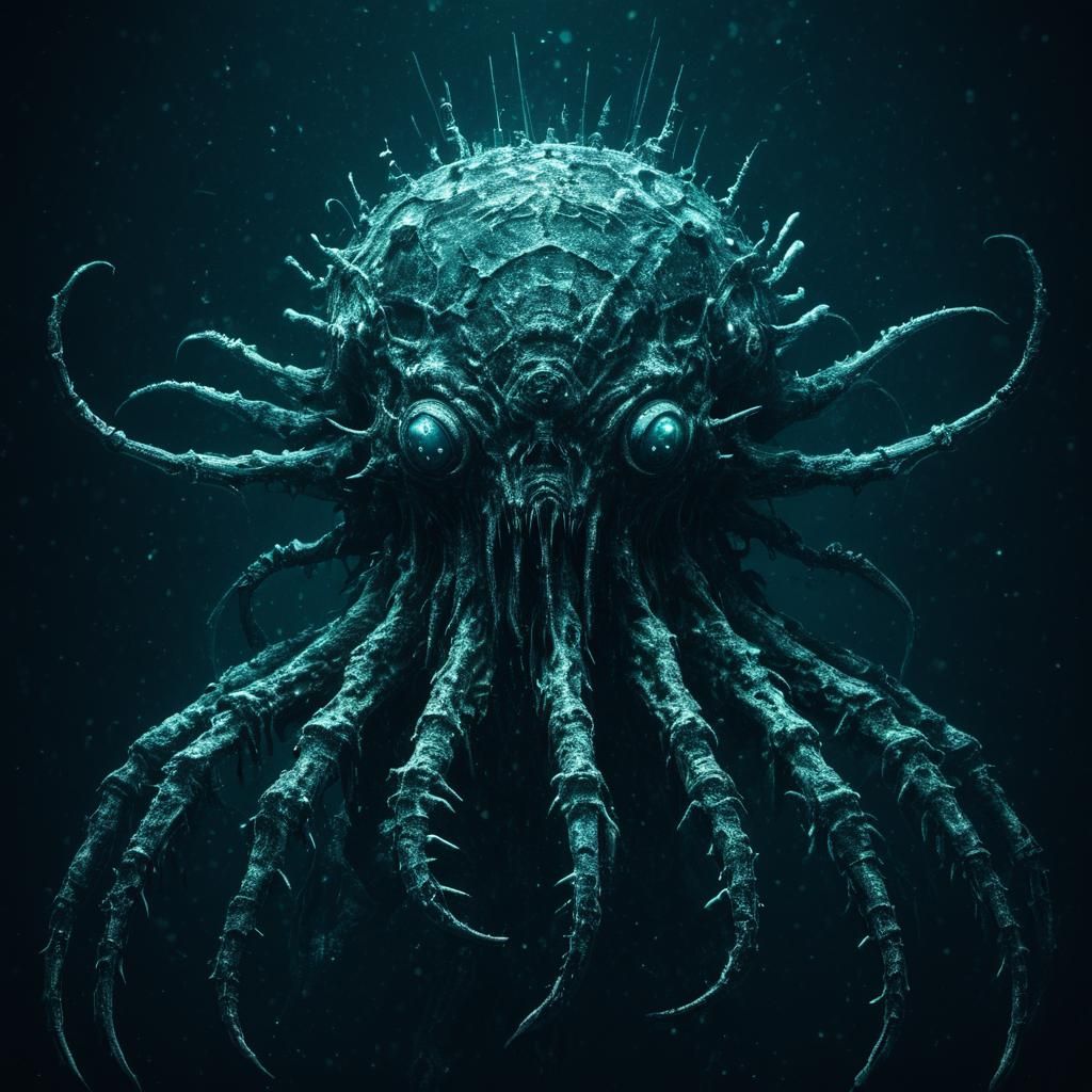 Eldritch Deep Sea Monster in Mariana Trench