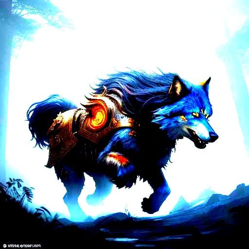 Detailed Matte Painting of Lobo in Deep Color